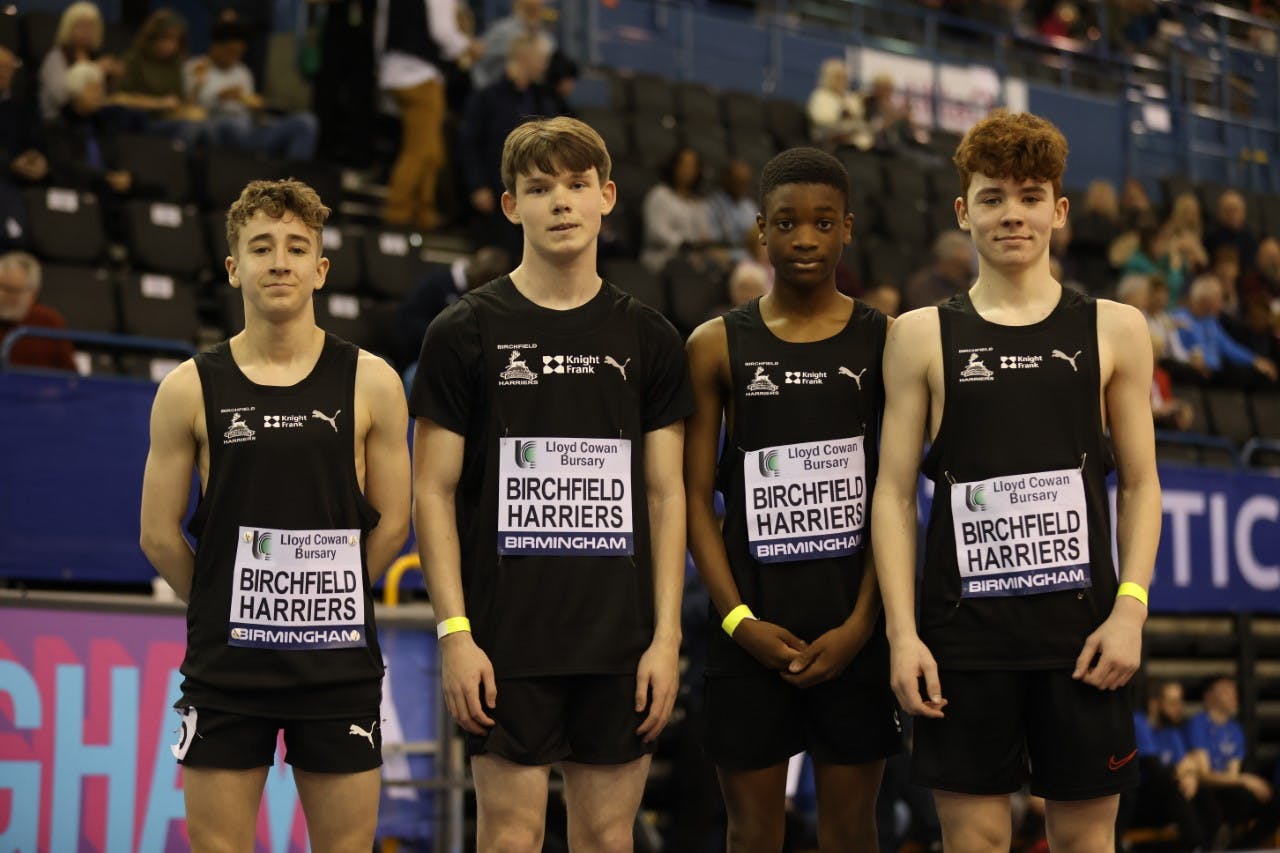 U15 Boys Clun Connect relay team. Image courtesy of British Athletices/Getty Images